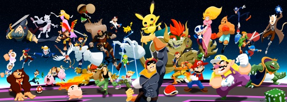 Personagens existentes no Smash Bros para Wii U e 3DS terão muitos movimentos novos Smash_bros_characters2