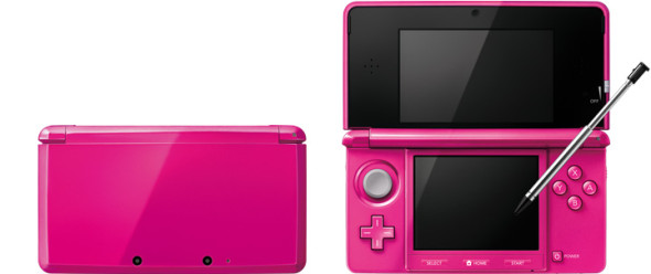 Nintendo revela novas cores para o 3Ds Nintendo_3ds_gloss_pink
