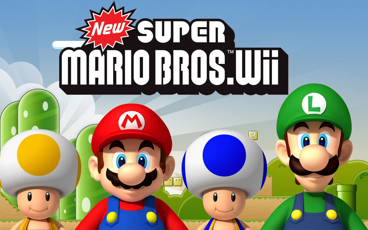 super mario brothers wii game