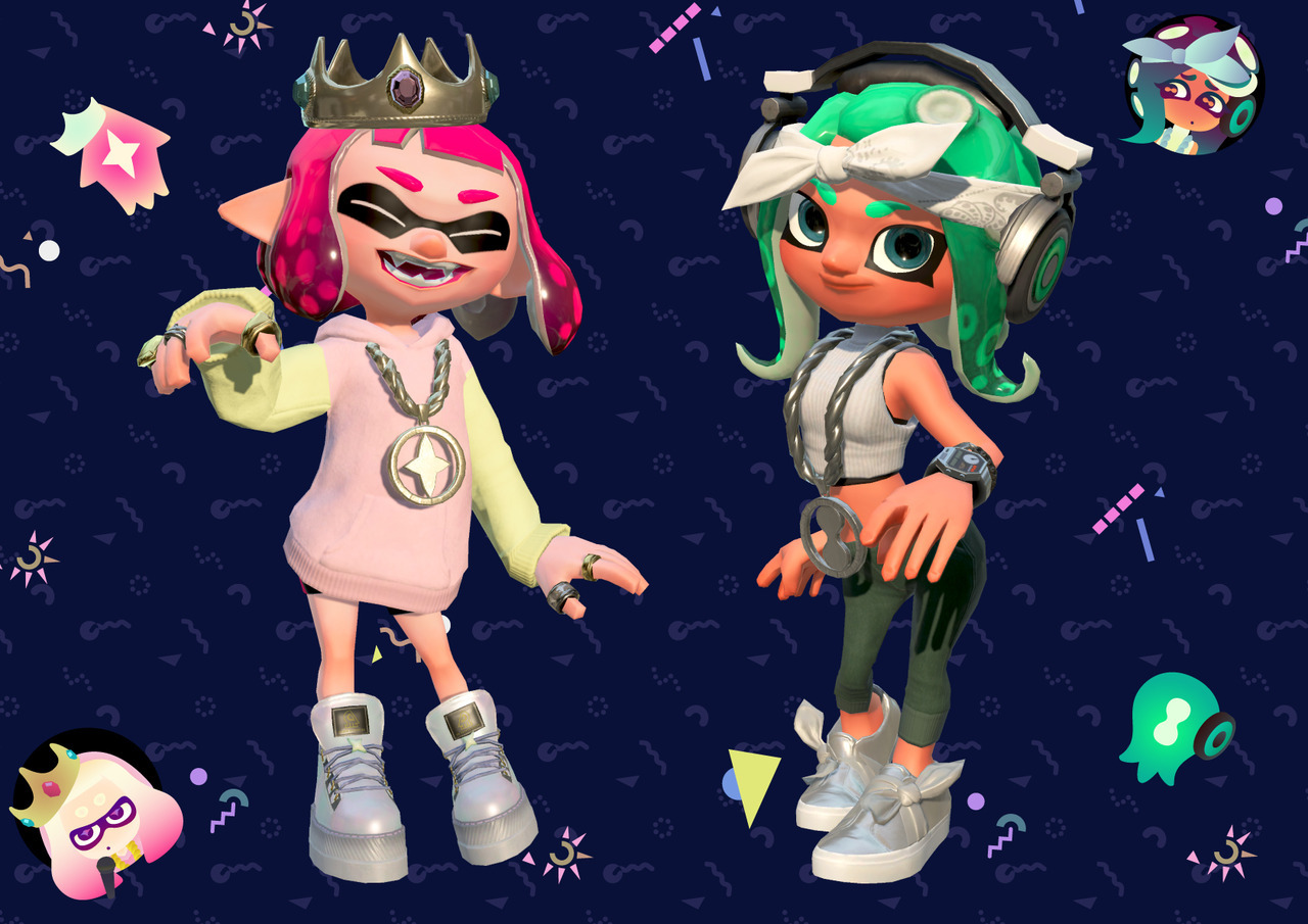 Pearl And Marina Splatoon 2 amiibo Unlock Unique Octo Expansion Outfits