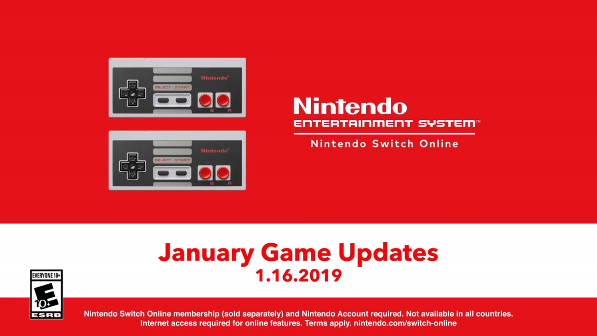 nintendo switch online january 2019